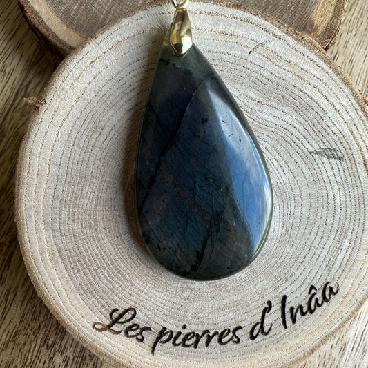 Pendentif Labradorite  – Protection, Intuition et Bouclier énergétique (REF 56)