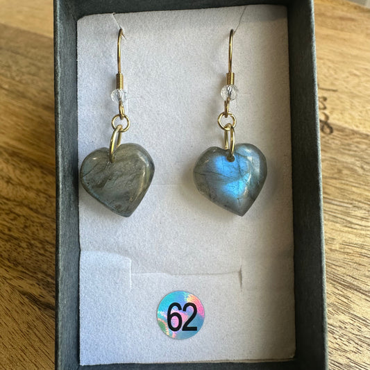 Boucles d’oreilles en Labradorite – Protection et Inspiration - REF 62