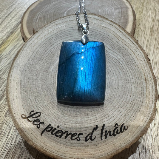Pendentif Labradorite – Protection, Intuition et Bouclier énergétique (REF 7)