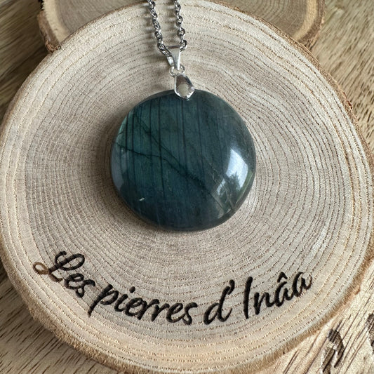 Pendentif Labradorite  – Protection, Intuition et Bouclier énergétique (REF 239)