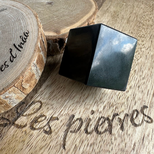Tourmaline Noire cube– Ancrage, Protection | Réf. 58