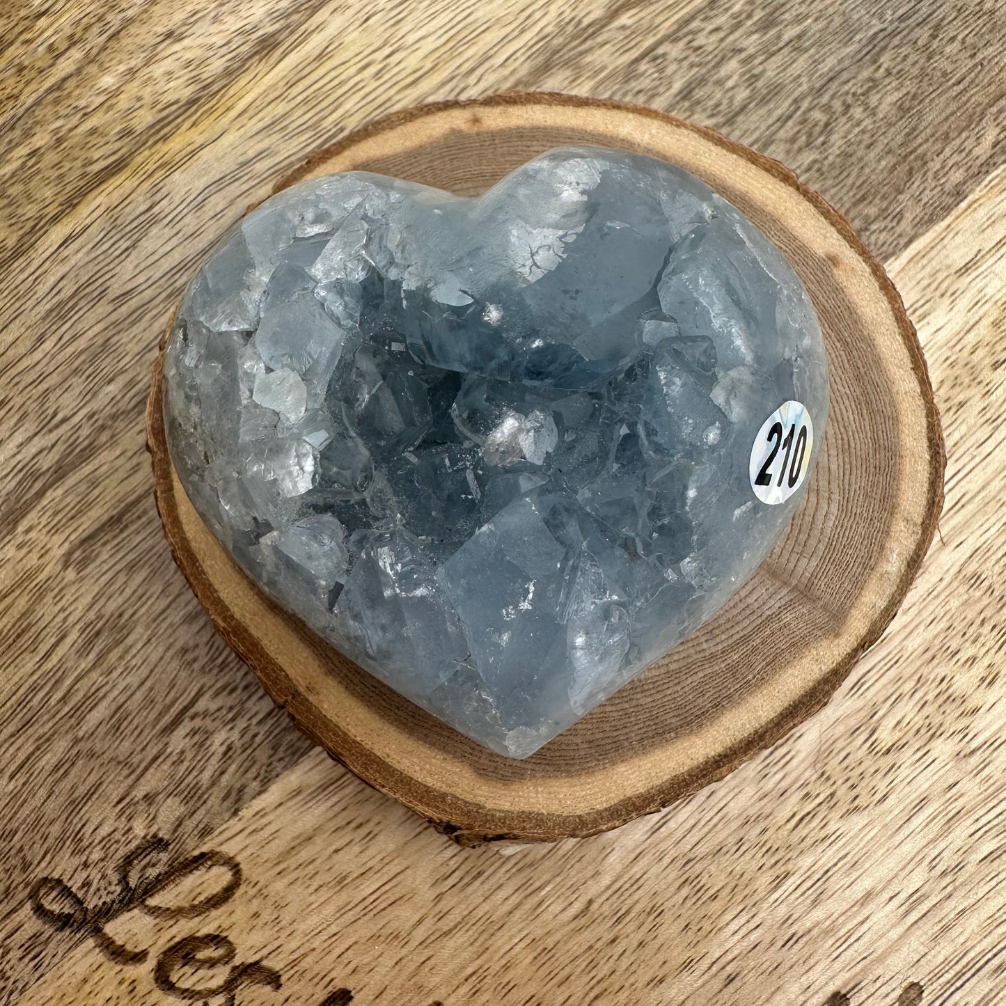 Coeur Celestine – Pierre de Communication et d’Harmonie - REF 210- 280gr