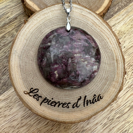 Pendentif Rubellite (Tourmaline rose) – Guérison & Estime de soi (Réf. 269)