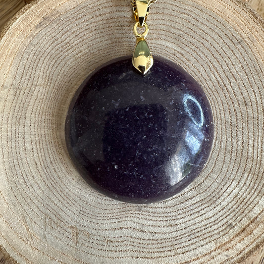 Pendentif Lépidolite – Apaisement, sommeil réparateur et sérénité intérieure (REF 131)