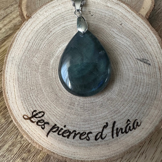 Pendentif Labradorite  – Protection, Intuition et Bouclier énergétique (REF 493)