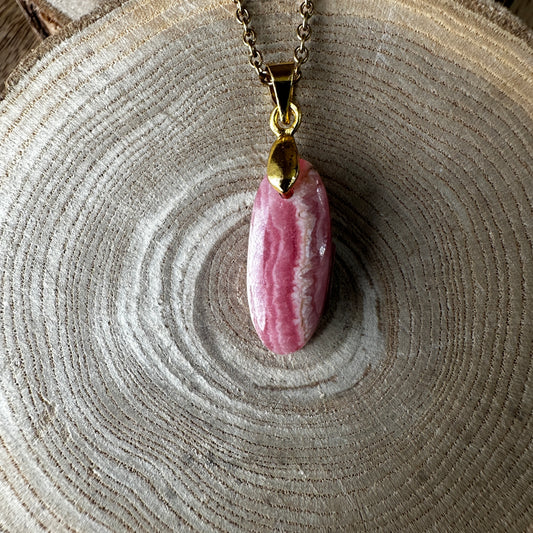 Pendentif Rhodochrosite d’Argentine  – Guérison émotionnelle et Amour de soi REF 155