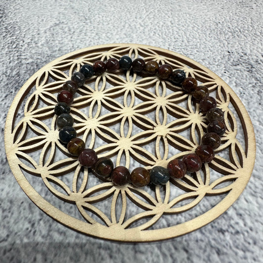 Bracelet Piétersite 6mm – Pierre d’ancrage, de tempête et de rééquilibrage (Qualité AA)