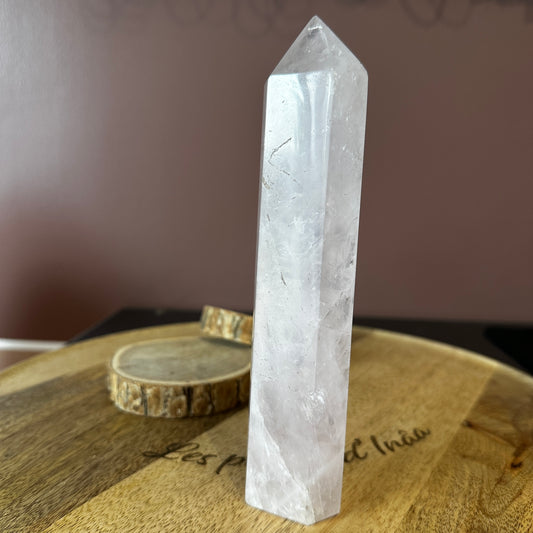 Pointe en Quartz Rose – Amour, Douceur et Guérison Émotionnelle - Ref: 77 390gr