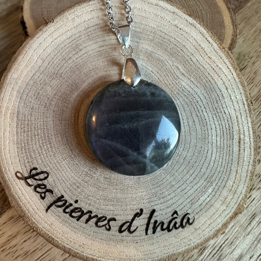 Pendentif Labradorite  – Protection, Intuition et Bouclier énergétique (REF 275)