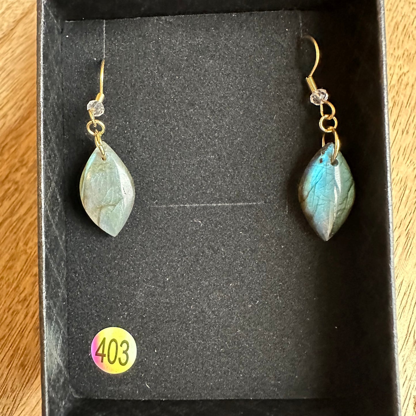 Boucles d’oreilles en Labradorite – Protection et Inspiration - REF 403