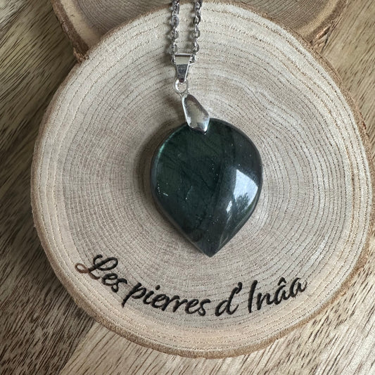Pendentif Labradorite  – Protection, Intuition et Bouclier énergétique (REF 282)