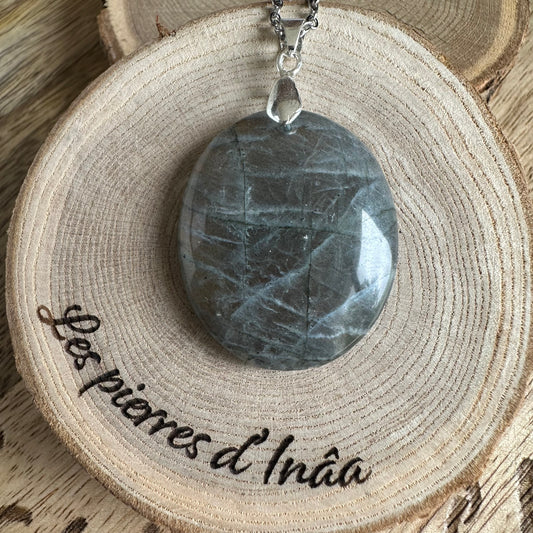 Pendentif Labradorite  – Protection, Intuition et Bouclier énergétique (REF 252)