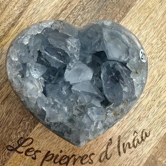 Coeur Celestine – Pierre de Communication et d’Harmonie - REF 211 - 906gr