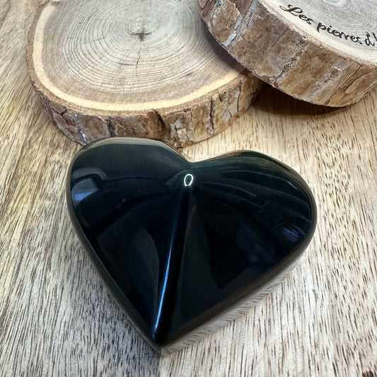 Galet Cœur Œil Céleste 60 a 70mm (Qualité AA)