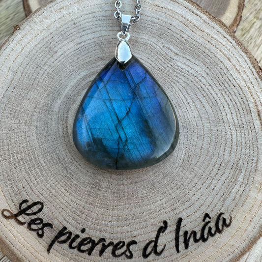 Pendentif Labradorite – Protection, Intuition et Bouclier énergétique (REF 171)