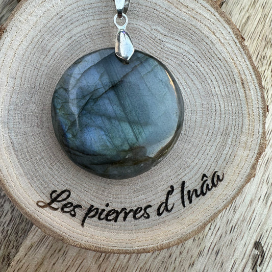 Pendentif Labradorite – Protection, Intuition et Bouclier énergétique (REF 193)