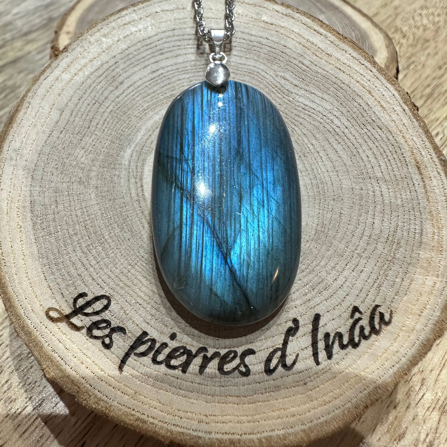 Pendentif Labradorite  – Protection, Intuition et Bouclier énergétique (REF 207)