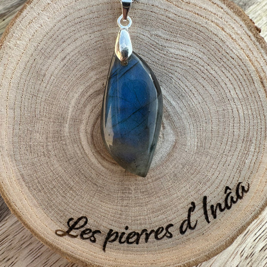 Pendentif Labradorite  – Protection, Intuition et Bouclier énergétique (REF 173)