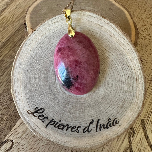 Pendentif Rhodonite – protection, apaisement, amour (Réf. 154)