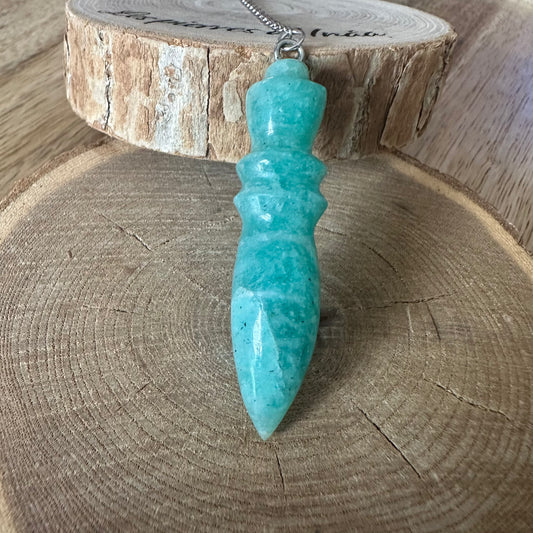 Pendule Amazonite – Pierre d’Apaisement et de Vérité Intérieure - REF 166