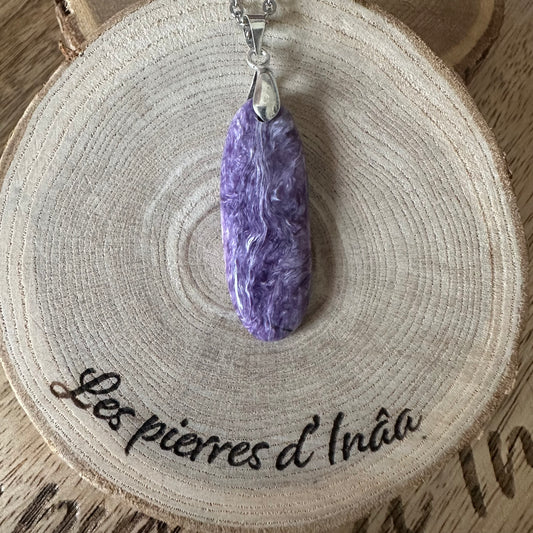 Pendentif Charoïte – Intuition, purification et apaisement – REF 156