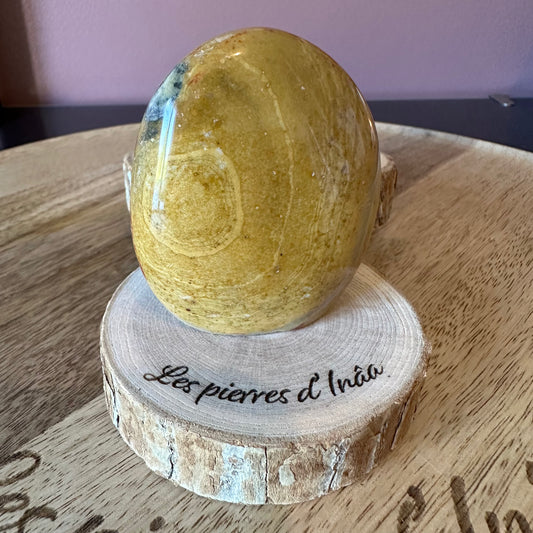 Forme libre (mini)  Jaspe Jaune – Estime de soi & joie intérieure  147gr (Réf. 54)