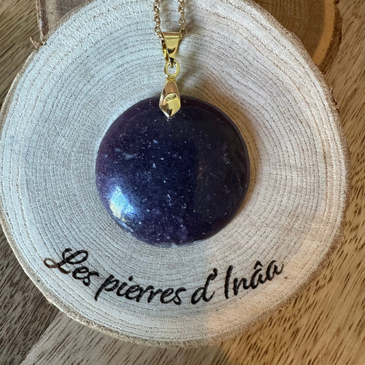 Pendentif Lépidolite – Apaisement, sommeil réparateur et sérénité intérieure (REF 171)
