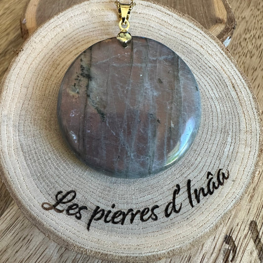Pendentif Labradorite  – Protection, Intuition et Bouclier énergétique (REF 243)