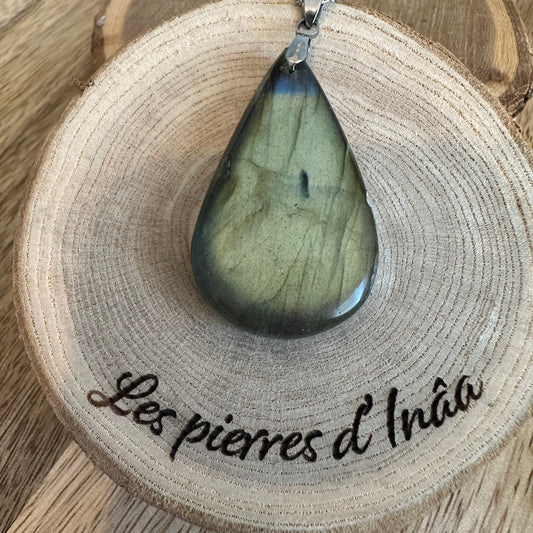 Pendentif Labradorite  – Protection, Intuition et Bouclier énergétique (REF 253)