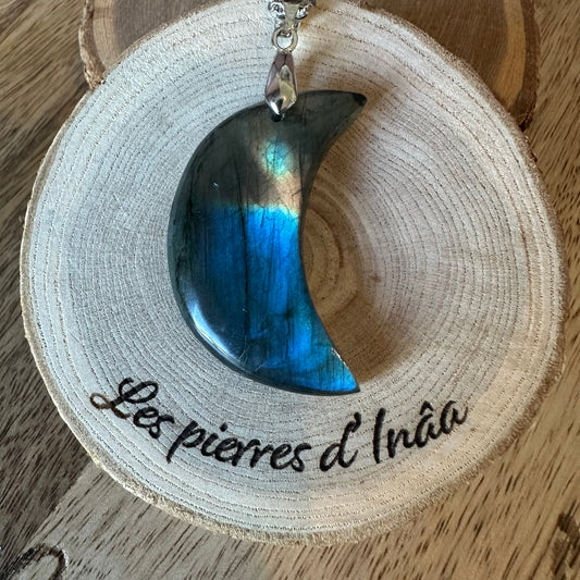 Pendentif Labradorite  – Protection, Intuition et Bouclier énergétique (REF 233)