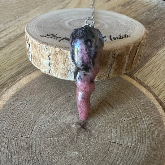 Pendule Rhodonite – Guérison émotionnelle, Compassion | Réf. 254