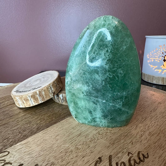 Forme libre  Fluorite Verte – Clarté mentale & calme intérieur (Réf. 51) 589 gr