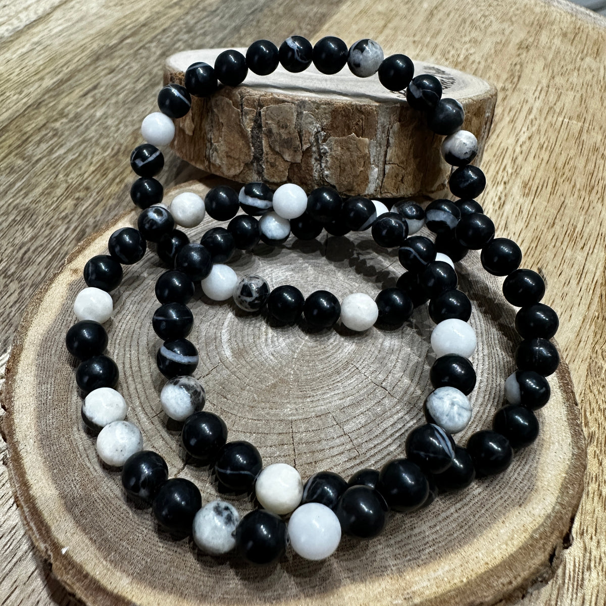 Bracelet Jaspe zébré – Équilibre, ancrage et énergie positive